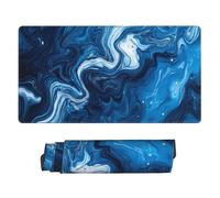 Large Gaming Mouse Pad 1000x600 mm XL Extended Mousepad, Blue Cloud Mouse Mat, Water Proof Computer Keyboard Full Desk Mat, with Non-Slip Base and Stitched Edge Big Desk Pad for Gaming/Office P8582