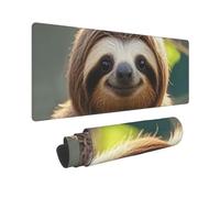 Large Gaming Mouse Pad 12x31.5in, Extended XXL Mouse Mat with Stitched Edges Non-Slip Long Desk Pad Sloth My Spirit Animal Desk Mat for Keyboard Home Office Gaming Work