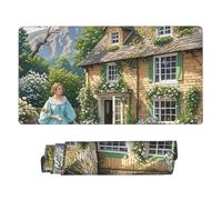 Large Gaming Mouse Pad 16x31.5in, Extended XXL Mouse Mat with Stitched Edges Non-Slip Long Desk Pad British Country Style Desk Mat for Keyboard Home Office Gaming Work