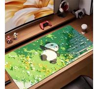Large Gaming Mouse Pad 27.5x15.7x0.12 inch Animal Panda Cute Mouse Mat XXL, Gaming Keyboard Mat, Extended Desk Pad with Non-Slip Base and Stitched Edge for Office/Gamer