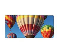 Large Gaming Mouse Pad 35.4 X 15.7 Inch, Hot Air Balloons Desk Mat XXL, Stitched Edge Anti-Slip Mouse Mat Extended Keyboard Pad Waterproof Computer Mousepad for Work Office Home