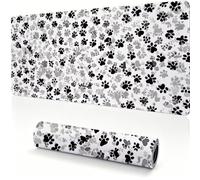 Large Gaming Mouse Pad 500x250x4mm Desk Mat Black white abstract 0x0-211