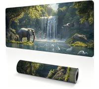 Large Gaming Mouse Pad 700x350x4mm Extended Desk Mat elephant forest 0x0-98