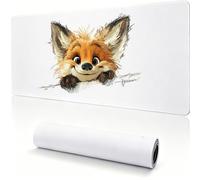 Large Gaming Mouse Pad 700x350x4mm XL Extended Desk Mat fox cute 0x0-262
