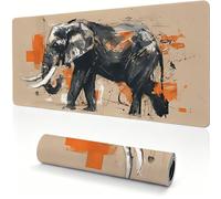 Large Gaming Mouse Pad 900x450x4mm Extended Desk Mat elephant Brown 0x0-99