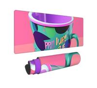 Large Gaming Mouse Pad 90's Cup Design Desk Mat Protector for Desktop Mousepad Waterproof Writing Pads with Anti-Slip Rubber Base Keyboard Pad for Gamer Office Home 31.5" x 12"