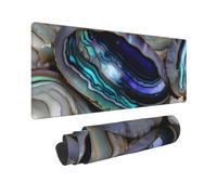 Large Gaming Mouse Pad Abalone Nacre Desk Mat Protector for Desktop Mousepad Waterproof Writing Pads with Anti-Slip Rubber Base Keyboard Pad for Gamer Office Home 31.5" x 12"