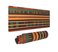 Large Gaming Mouse Pad African Weaving Desk Mat Protector for Desktop Mousepad Waterproof Writing Pads with Anti-Slip Rubber Base Keyboard Pad for Gamer Office Home 31.5" x 12"