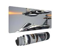 Large Gaming Mouse Pad Aircraft Fighter Jets Desk Mat Protector for Desktop Mousepad Waterproof Writing Pads with Anti-Slip Rubber Base Keyboard Pad for Gamer Office Home 31.5" x 12"