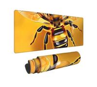 Large Gaming Mouse Pad Bee Flying 4 Desk Mat Protector for Desktop Mousepad Waterproof Writing Pads with Anti-Slip Rubber Base Keyboard Pad for Gamer Office Home 31.5" x 12"
