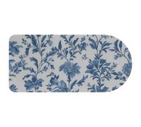 Large Gaming Mouse Pad, Blue Flowers Keyboard Pad with Non-Slip Base, Extended Mouse Mat for Gamer, Laptop, Computer, Desktop, 29.1x13.8in, Color346