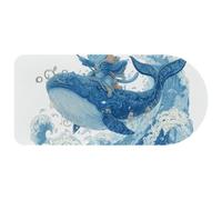 Large Gaming Mouse Pad, Blue Whale and Cat XXL XL Keyboard Pad with Non-Slip Base, Extended Mouse Mat for Gamer,Laptop, Computer, Desktop, 29.1x13.8inch, Color269