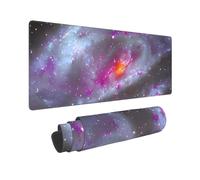 Large Gaming Mouse Pad Colorful Galaxy Desk Mat Protector for Desktop Mousepad Waterproof Writing Pads with Anti-Slip Rubber Base Keyboard Pad for Gamer Office Home 31.5" x 12"
