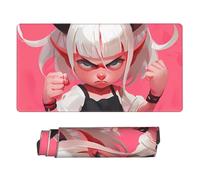 Large Gaming Mouse Pad - Cool Cute No.101 Rubber Base Desk Mat, Desk Pad with Stitched Edges, Mousepad for Laptop, PC Keyboard Mouse Mat for Work Game Office 16x29.5in