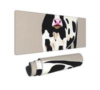 Large Gaming Mouse Pad Cow Black spot Desk Mat Protector for Desktop Mousepad Waterproof Writing Pads with Anti-Slip Rubber Base Keyboard Pad for Gamer Office Home 31.5" x 12"