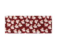 Large Gaming Mouse Pad, Cute Funny Santa Claus Print Desk Mat, Non-Slip Waterproof Rubber Base Extended Long Keyboard Mat Desk Accessories for Gaming & Office & Home 30x80cm