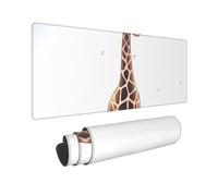 Large Gaming Mouse Pad Cute Giraffe Desk Mat Protector for Desktop Mousepad Waterproof Writing Pads with Anti-Slip Rubber Base Keyboard Pad for Gamer Office Home 31.5" x 12"