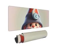 Large Gaming Mouse Pad Cute Gnome hat Desk Mat Protector for Desktop Mousepad Waterproof Writing Pads with Anti-Slip Rubber Base Keyboard Pad for Gamer Office Home 31.5" x 12"