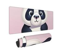 Large Gaming Mouse Pad Cute Panda Desk Mat Protector for Desktop Mousepad Waterproof Writing Pads with Anti-Slip Rubber Base Keyboard Pad for Gamer Office Home 31.5" x 12"