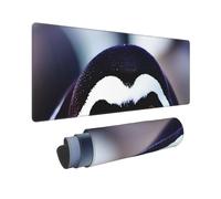 Large Gaming Mouse Pad Cute Penguin Head Desk Mat Protector for Desktop Mousepad Waterproof Writing Pads with Anti-Slip Rubber Base Keyboard Pad for Gamer Office Home 31.5" x 12"