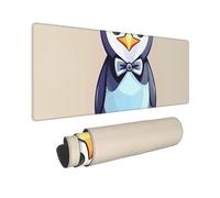 Large Gaming Mouse Pad Cute Penguin Prints Desk Mat Protector for Desktop Mousepad Waterproof Writing Pads with Anti-Slip Rubber Base Keyboard Pad for Gamer Office Home 31.5" x 12"
