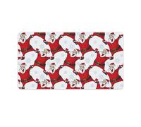 Large Gaming Mouse Pad, Cute Santa Claus Print Desk Mat, Non-Slip Waterproof Rubber Base Extended Long Keyboard Mat Desk Accessories for Gaming & Office & Home 40X75cm