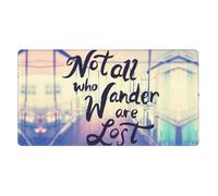 Large Gaming Mouse Pad, Desk Pad Keyboard Pad, Desk Mat, Non-Slip Desk Matt for Desktop, Not All Those Who Wander are Lost Mousepad for Office Home Desk Accessories 16x29.5