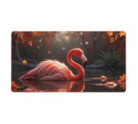 Large Gaming Mouse Pad, Elegant Pink Flamingo-A Print Desk Keyboard Pad, Non-Slip Desk Mat for Desktop Keyboard and Mouse, Mousepad for Office Home Accessories 16x29.5