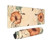 Large Gaming Mouse Pad Floral Wreath Desk Mat Protector for Desktop Mousepad Waterproof Writing Pads with Anti-Slip Rubber Base Keyboard Pad for Gamer Office Home 31.5" x 12"