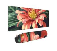 Large Gaming Mouse Pad Flower Desk Mat Protector for Desktop Mousepad Waterproof Writing Pads with Anti-Slip Rubber Base Keyboard Pad for Gamer Office Home 31.5" x 12"