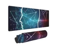 Large Gaming Mouse Pad Formulas Shapes Theory Math Lesson Desk Mat Protector for Desktop Mousepad Waterproof Writing Pads with Anti-Slip Rubber Base Keyboard Pad for Gamer Office Home 31.5" x 12"