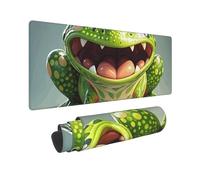 Large Gaming Mouse Pad Frog with Mouth Open Desk Mat Protector for Desktop Mousepad Waterproof Writing Pads with Anti-Slip Rubber Base Keyboard Pad for Gamer Office Home 31.5" x 12"
