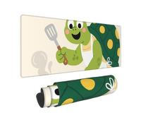 Large Gaming Mouse Pad Funny Turtle Desk Mat Protector for Desktop Mousepad Waterproof Writing Pads with Anti-Slip Rubber Base Keyboard Pad for Gamer Office Home 31.5" x 12"
