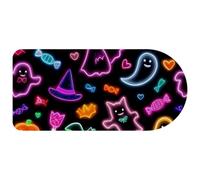 Large Gaming Mouse Pad, Halloween Shining Ghost Keyboard Pad with Non-Slip Base, Extended Mouse Mat for Gamer, Laptop, Computer, Desktop, 29.1x13.8in, Color319
