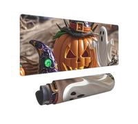 Large Gaming Mouse Pad Halloween Witch hat Desk Mat Protector for Desktop Mousepad Waterproof Writing Pads with Anti-Slip Rubber Base Keyboard Pad for Gamer Office Home 31.5" x 12"