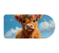 Large Gaming Mouse Pad, Highland Cow Calf XXL XL Keyboard Pad with Non-Slip Base, Extended Mouse Mat for Gamer,Laptop, Computer, Desktop, 29.1x13.8inch, Color346