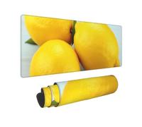 Large Gaming Mouse Pad Lemon Desk Mat Protector for Desktop Mousepad Waterproof Writing Pads with Anti-Slip Rubber Base Keyboard Pad for Gamer Office Home 31.5" x 12"