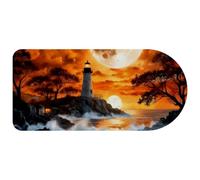 Large Gaming Mouse Pad, Lighthouse at Sea XXL XL Keyboard Pad with Non-Slip Base, Extended Mouse Mat for Gamer, Laptop, Computer, Desktop, 29.1x13.8in, Color453