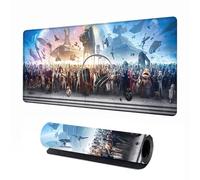 Large Gaming Mouse Pad，Long Mousepad, Extended XL Office Desk Mat, Long Full Desk Pad，Stitched Edges & Anti-Slip Rubber Base，Desk Pad for Keyboard and Mouse，Desk Accessories Supplies，31.5 x 11.8 inch