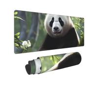 Large Gaming Mouse Pad Lovely Panda Desk Mat Protector for Desktop Mousepad Waterproof Writing Pads with Anti-Slip Rubber Base Keyboard Pad for Gamer Office Home 31.5" x 12"