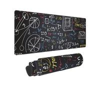 Large Gaming Mouse Pad Mathematics and Physics Desk Mat Protector for Desktop Mousepad Waterproof Writing Pads with Anti-Slip Rubber Base Keyboard Pad for Gamer Office Home 31.5" x 12"