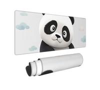 Large Gaming Mouse Pad Panda Desk Mat Protector for Desktop Mousepad Waterproof Writing Pads with Anti-Slip Rubber Base Keyboard Pad for Gamer Office Home 31.5" x 12"