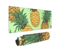 Large Gaming Mouse Pad Pineapple Desk Mat Protector for Desktop Mousepad Waterproof Writing Pads with Anti-Slip Rubber Base Keyboard Pad for Gamer Office Home 31.5" x 12"