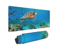 Large Gaming Mouse Pad Protect Marine Life Desk Mat Protector for Desktop Mousepad Waterproof Writing Pads with Anti-Slip Rubber Base Keyboard Pad for Gamer Office Home 31.5" x 12"