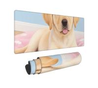Large Gaming Mouse Pad Puppy Dog Desk Mat Protector for Desktop Mousepad Waterproof Writing Pads with Anti-Slip Rubber Base Keyboard Pad for Gamer Office Home 31.5" x 12"