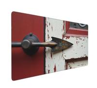 Large Gaming Mouse Pad, Rustic Bronze Arrow Decor Print Desk Keyboard Pad, Non-Slip Desk Mat for Desktop Keyboard and Mouse, Mousepad for Office Home Accessories 16x35.5
