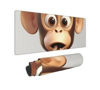 Large Gaming Mouse Pad The Silent Monkey Desk Mat Protector for Desktop Mousepad Waterproof Writing Pads with Anti-Slip Rubber Base Keyboard Pad for Gamer Office Home 31.5" x 12"