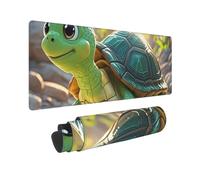 Large Gaming Mouse Pad Turtle Desk Mat Protector for Desktop Mousepad Waterproof Writing Pads with Anti-Slip Rubber Base Keyboard Pad for Gamer Office Home 31.5" x 12"