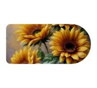 Large Gaming Mouse Pad, Vintage Sunflower XXL XL Keyboard Pad with Non-Slip Base, Extended Mouse Mat for Gamer, Laptop, Computer, Desktop, 29.1x13.8in, Color305
