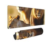 Large Gaming Mouse Pad Wild Animals Desk Mat Protector for Desktop Mousepad Waterproof Writing Pads with Anti-Slip Rubber Base Keyboard Pad for Gamer Office Home 31.5" x 12"
